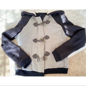 Splendid Heather Grey & Black Toggle Coat